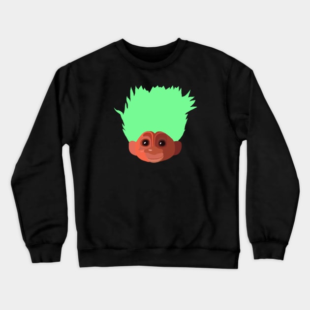 Retro Troll Crewneck Sweatshirt by ElviaMontemayor